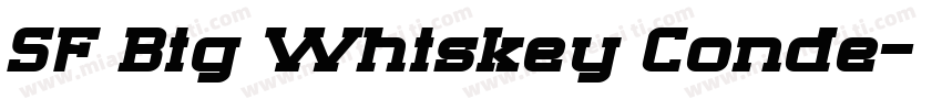 SF Big Whiskey Conde字体转换